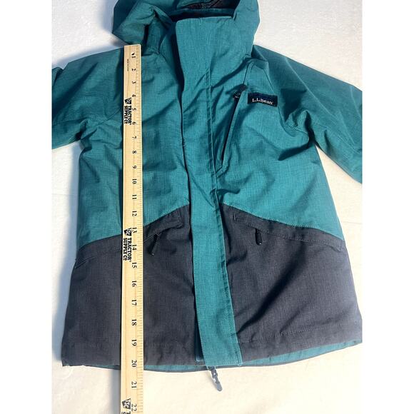 LL Bean Little Kids Large 6X/7 Green Pathfinder Waterproof 3 in 1 Ski Jacket - Picture 9 of 12